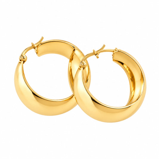 Chunky Gold Hoops