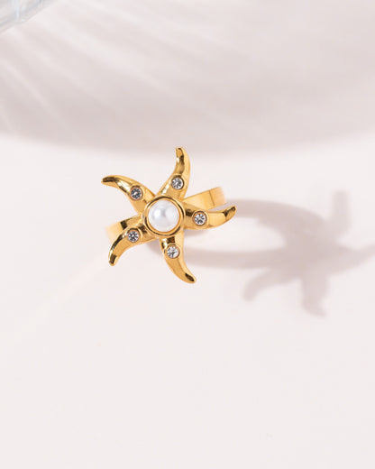 Pearlie Star Ring