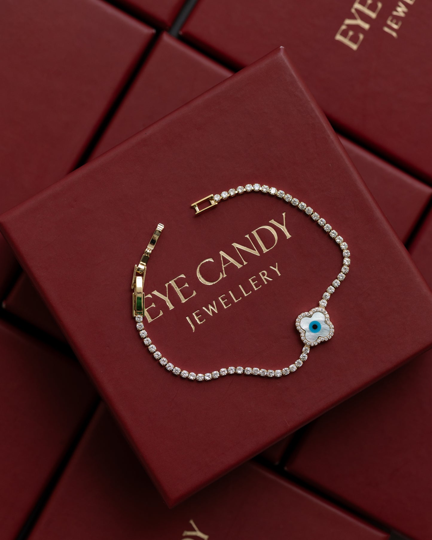 Evil Eye Clover Bracelet