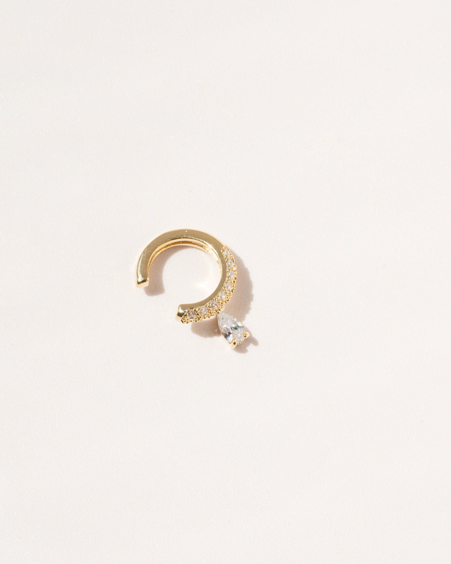Diamond Drop Ear Cuff