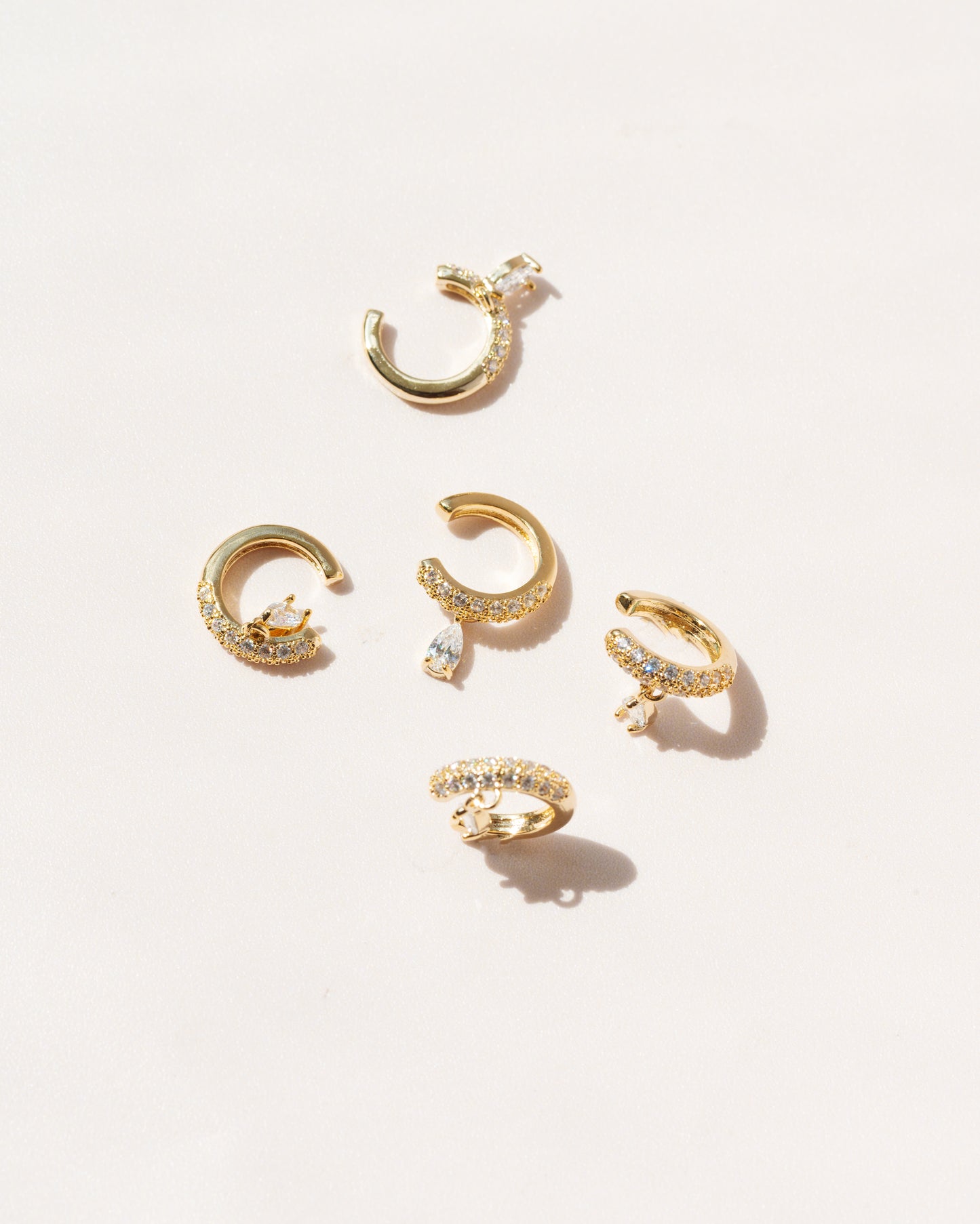 Diamond Drop Ear Cuff