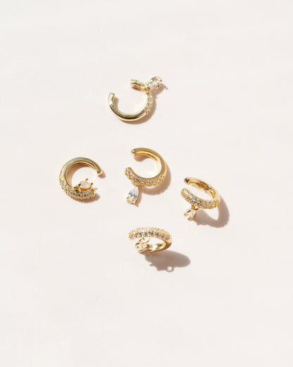 Diamond Drop Ear Cuff