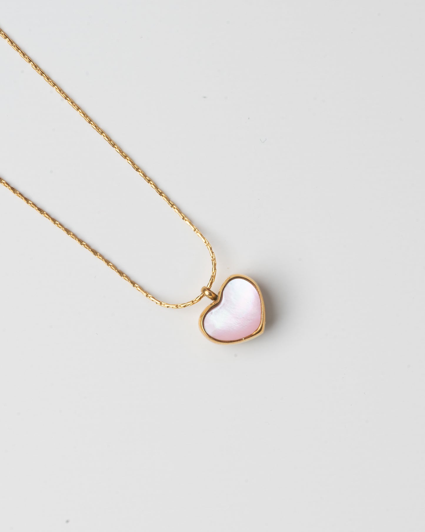 Pink Moissanite stone Heart