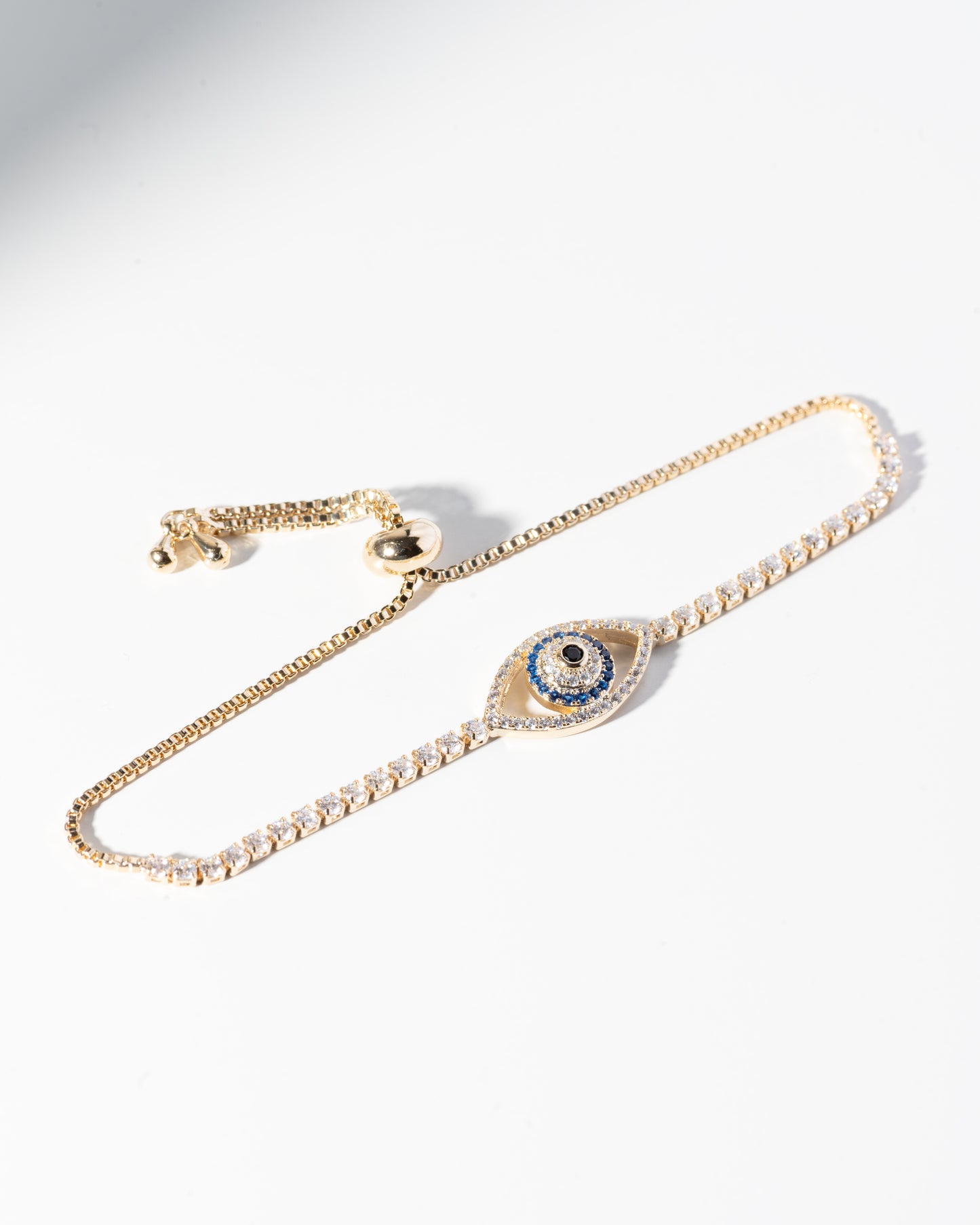 Evil Eye Dainty Diamond Bracelet