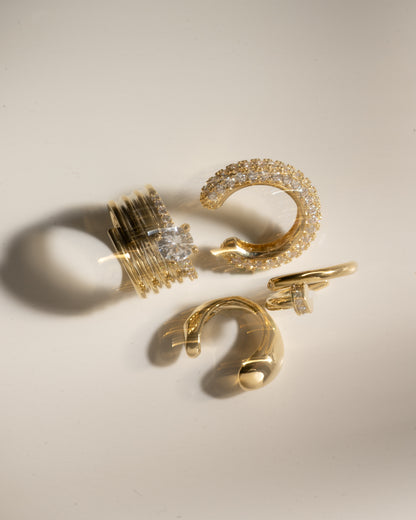 Diamond Nail Ear Cuff