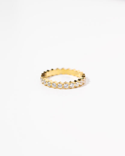 Honeycomb Diamond Ring