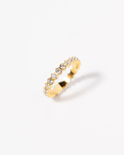 Honeycomb Diamond Ring