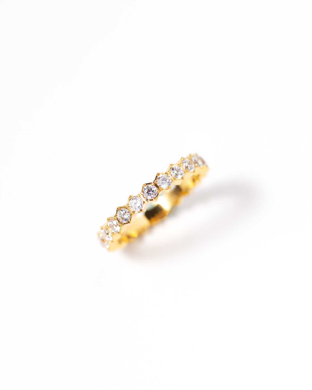 Honeycomb Diamond Ring