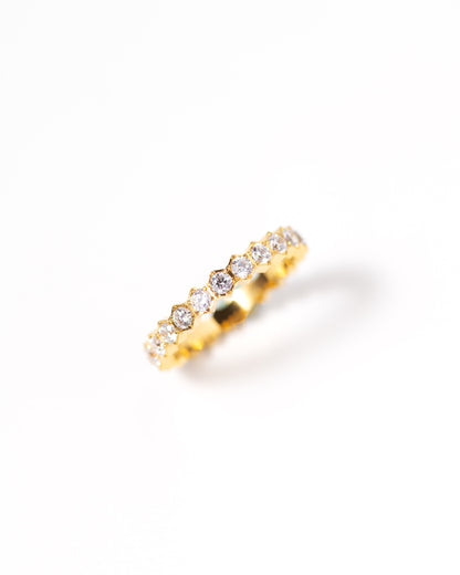 Honeycomb Diamond Ring