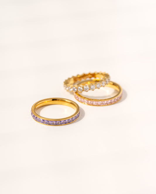 Honeycomb Diamond Ring