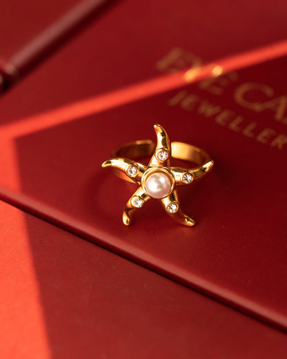 Pearlie Star Ring