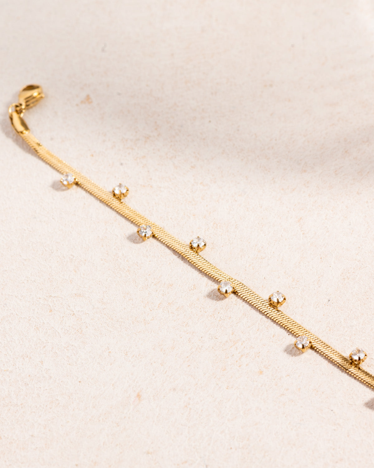 Diamond Snake Chain Bracelet