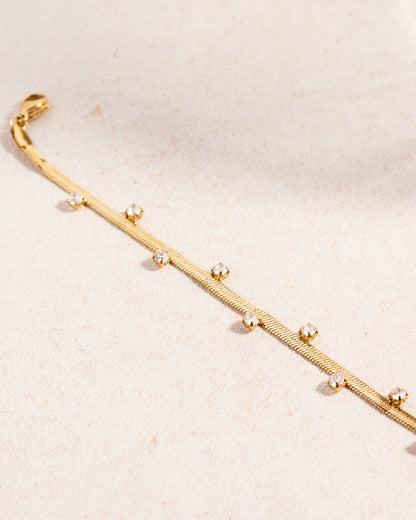 Diamond Snake Chain Bracelet