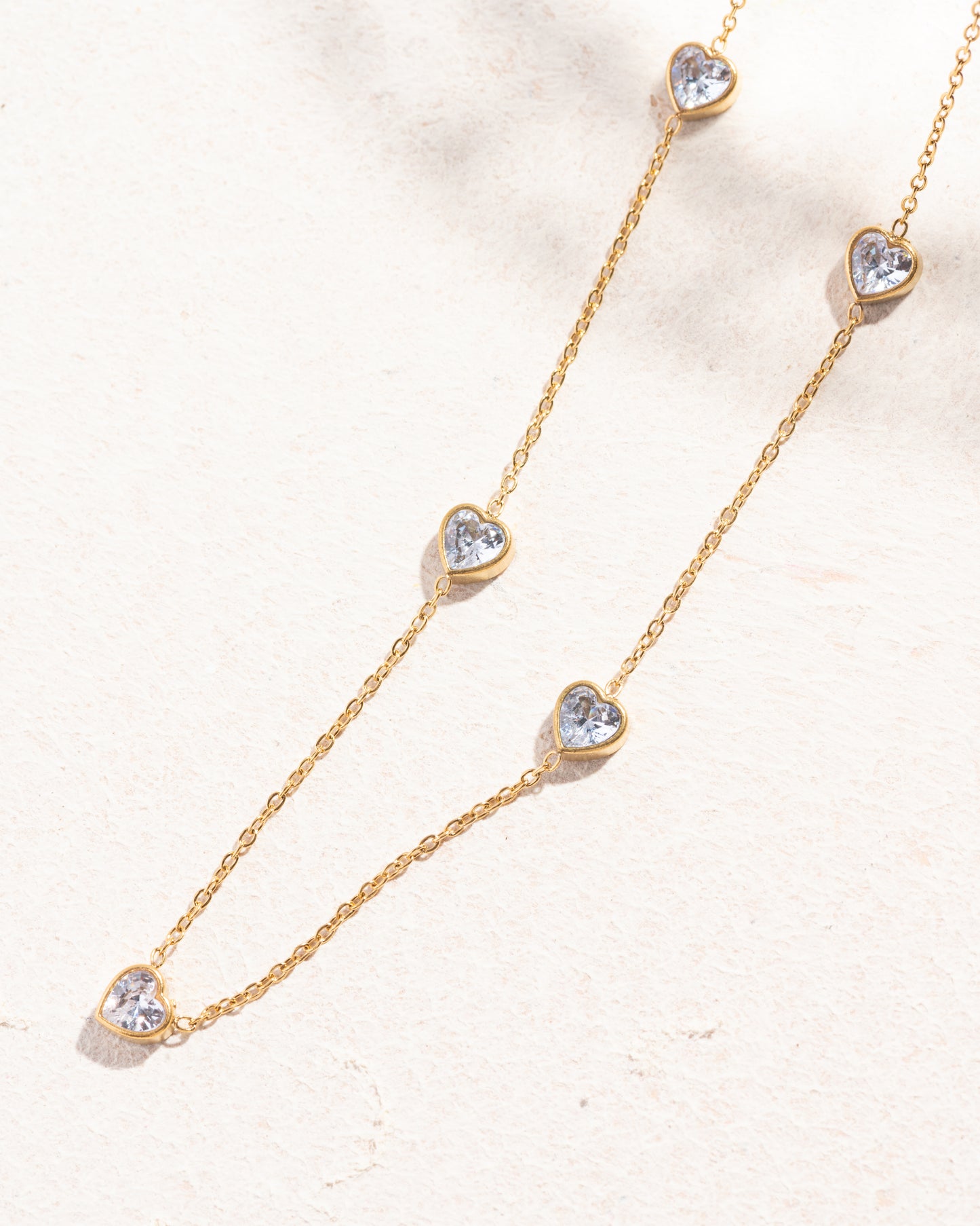 Noora Chain Necklace Earrings Combo