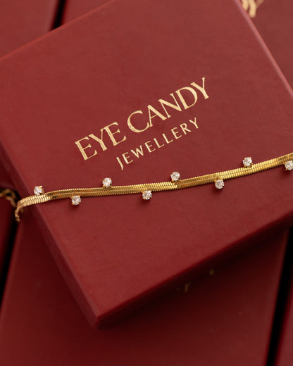Diamond Snake Chain Bracelet