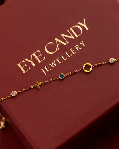 Dainty Clover Chain Bracelet