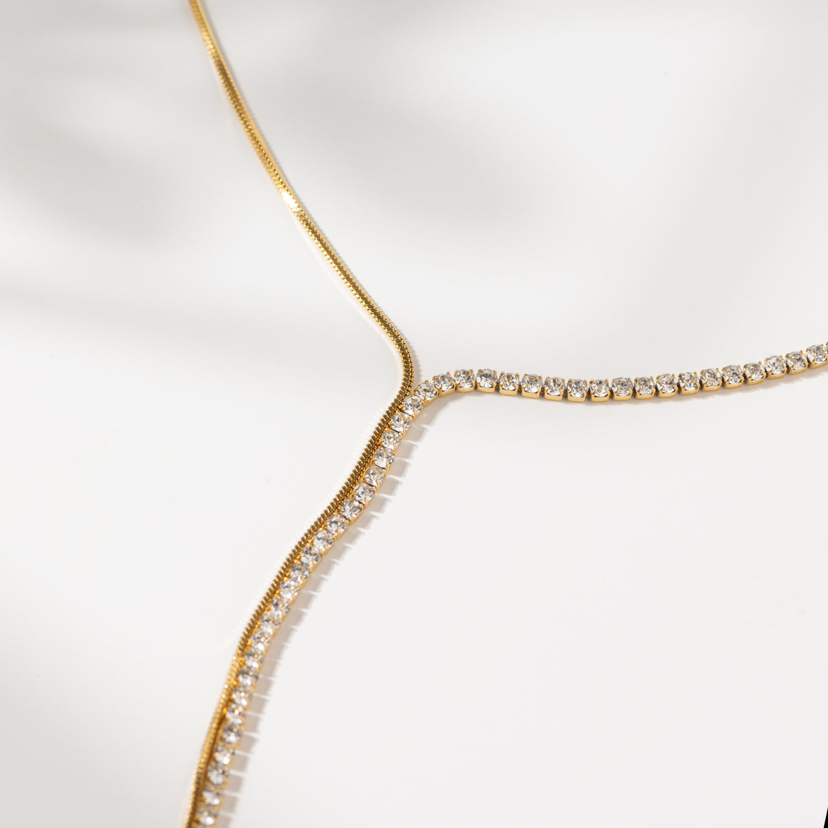 Diamond Tie Necklace