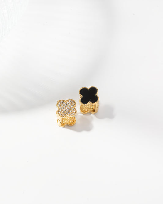 Black and Gold Reversible Clover