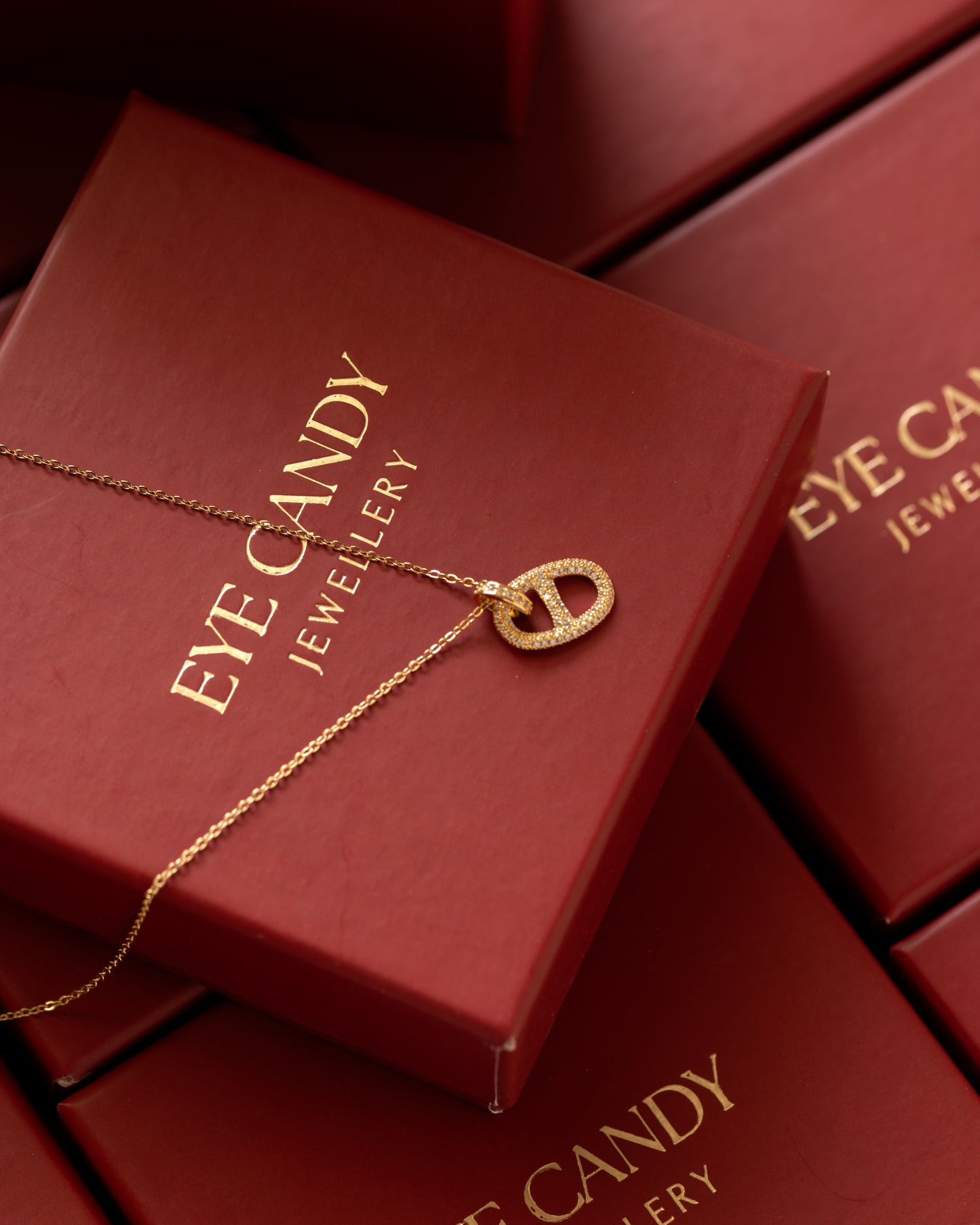 Diamond Link Drop necklace