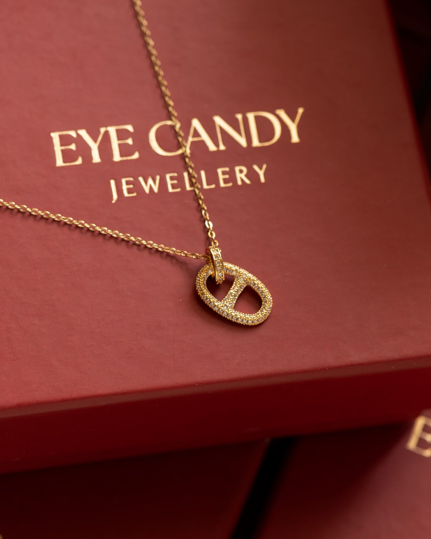 Diamond Link Drop necklace