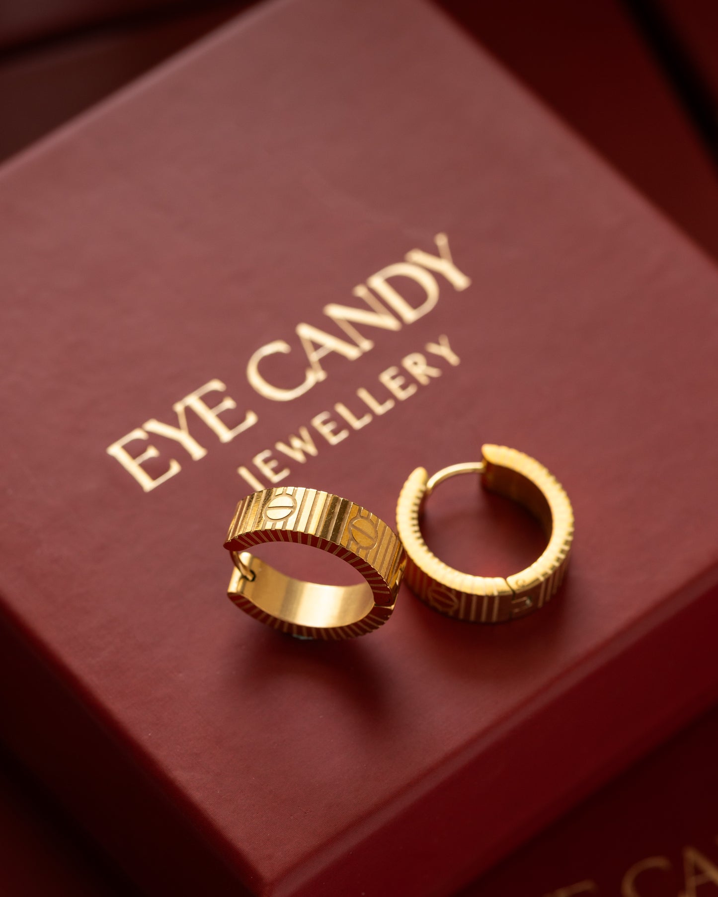 Textured Love Hoops