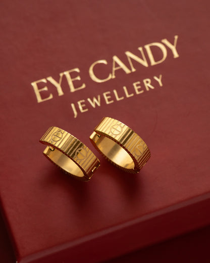 Textured Love Hoops
