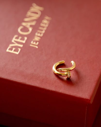 Diamond Nail Ear Cuff