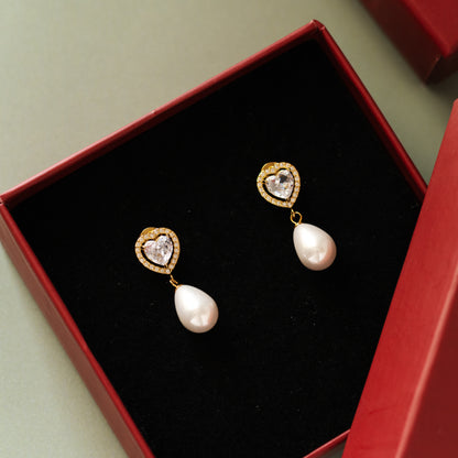 Polki Pearl Dangles