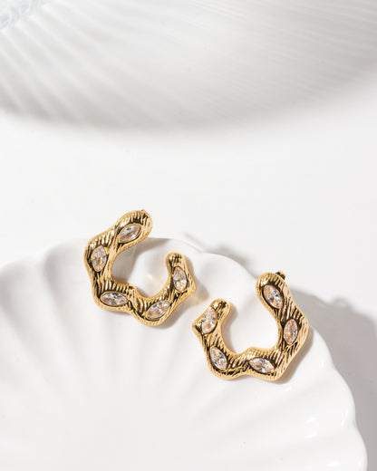 Molten Gold Studs