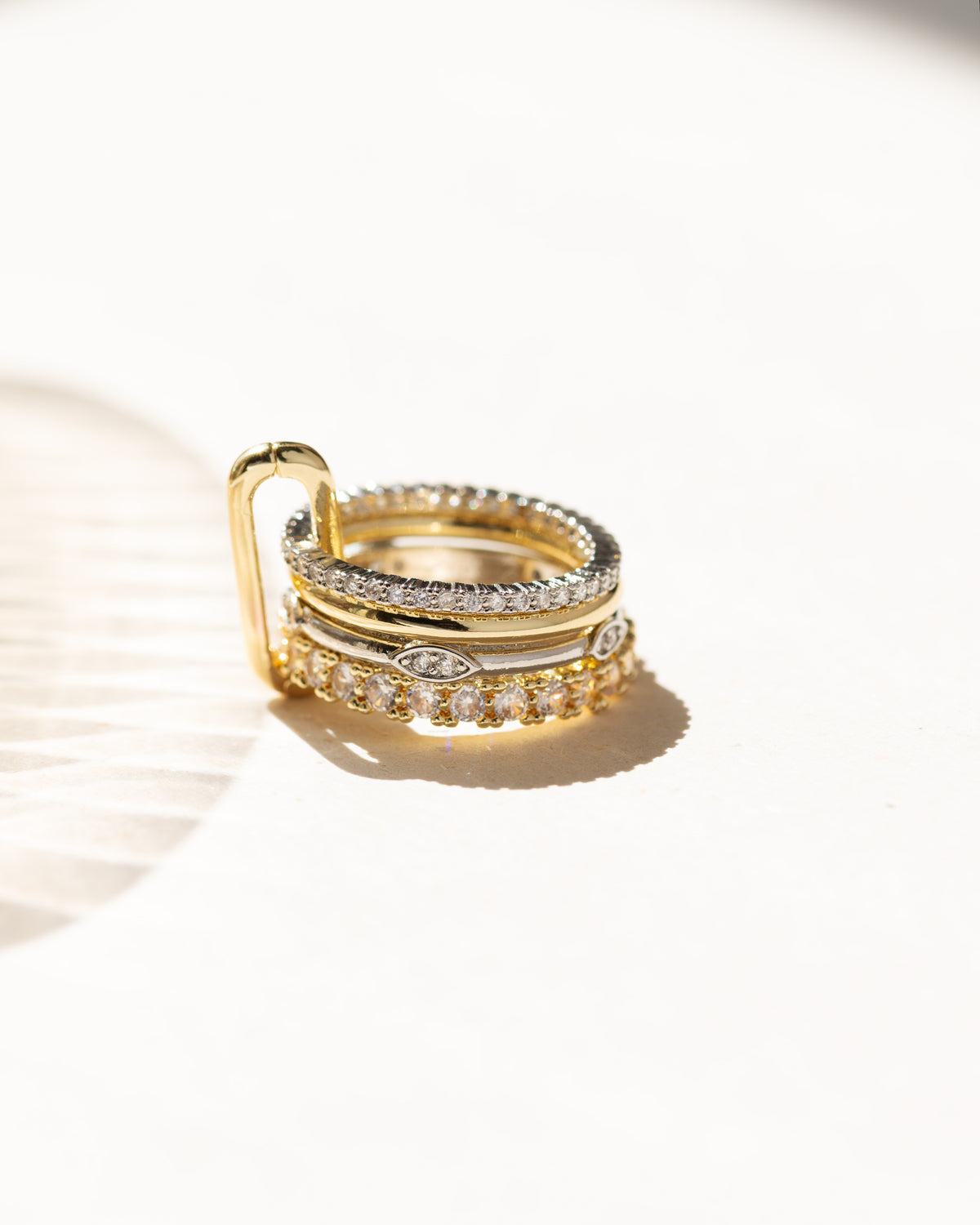 Aspen- Silver removable stack ring