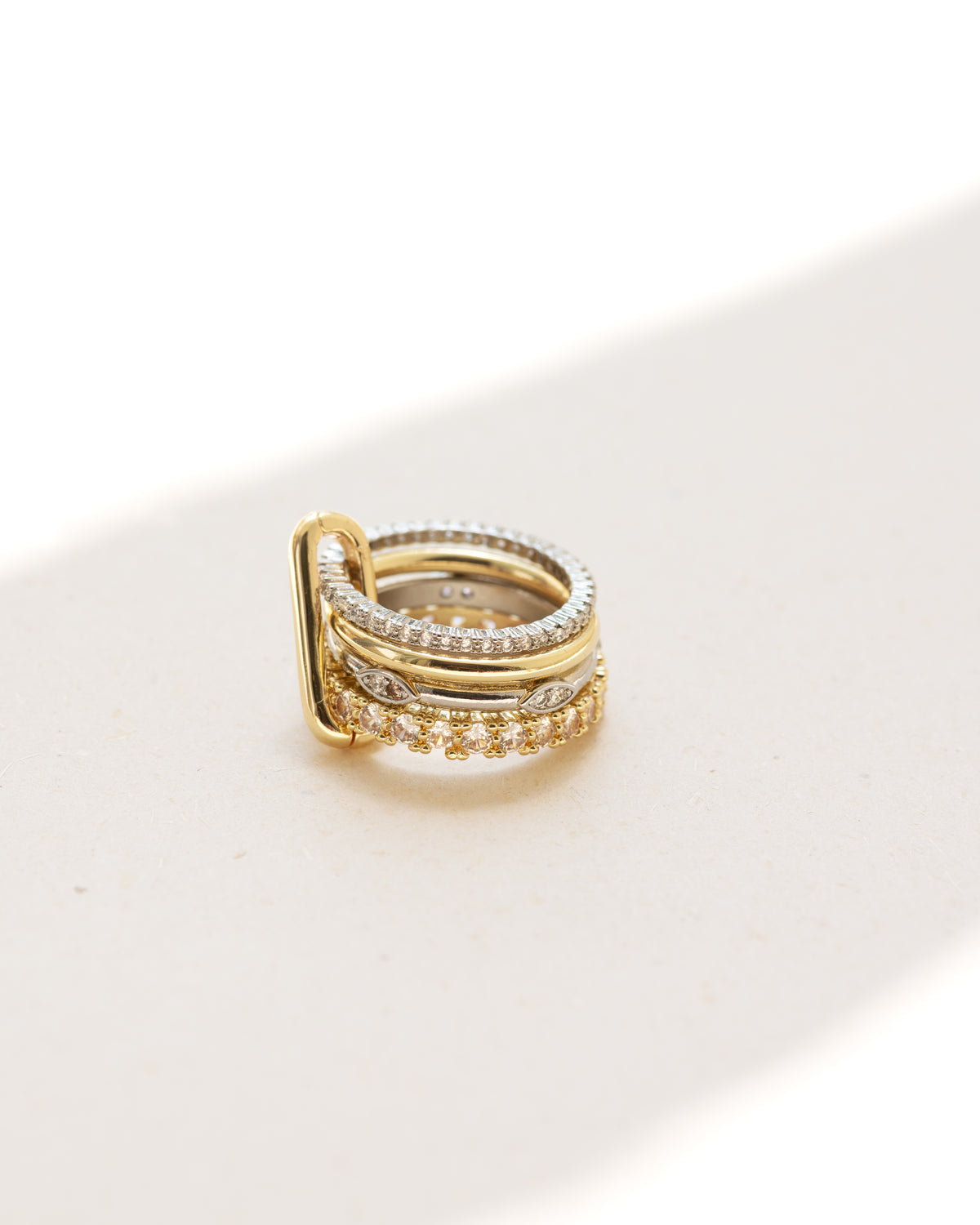 Aspen- Silver removable stack ring