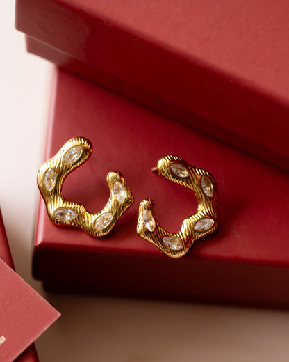Molten Gold Studs