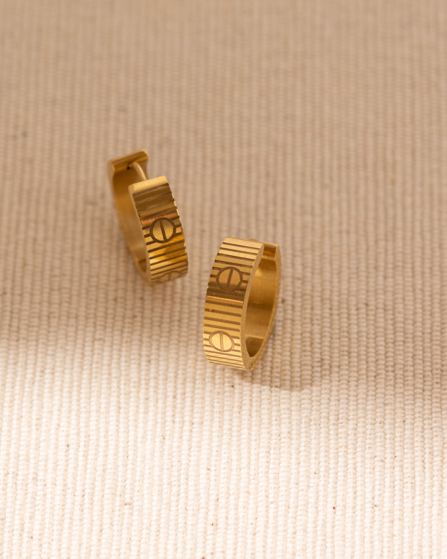 Textured Love Hoops
