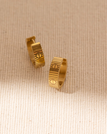 Textured Love Hoops