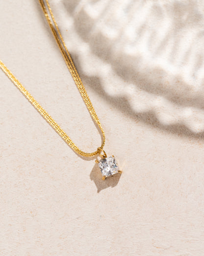 Thread Chain Diamond Necklace