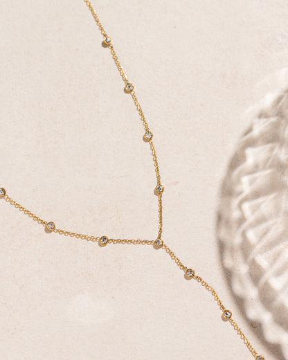 Gracie Tie Diamond Necklace