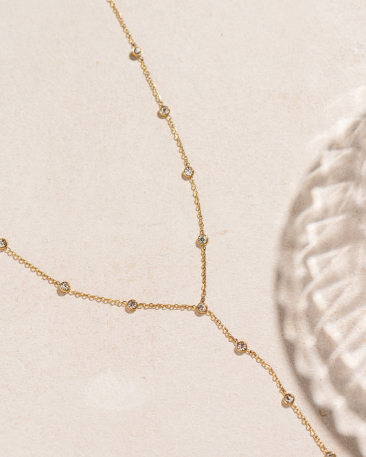 Gracie Tie Diamond Necklace