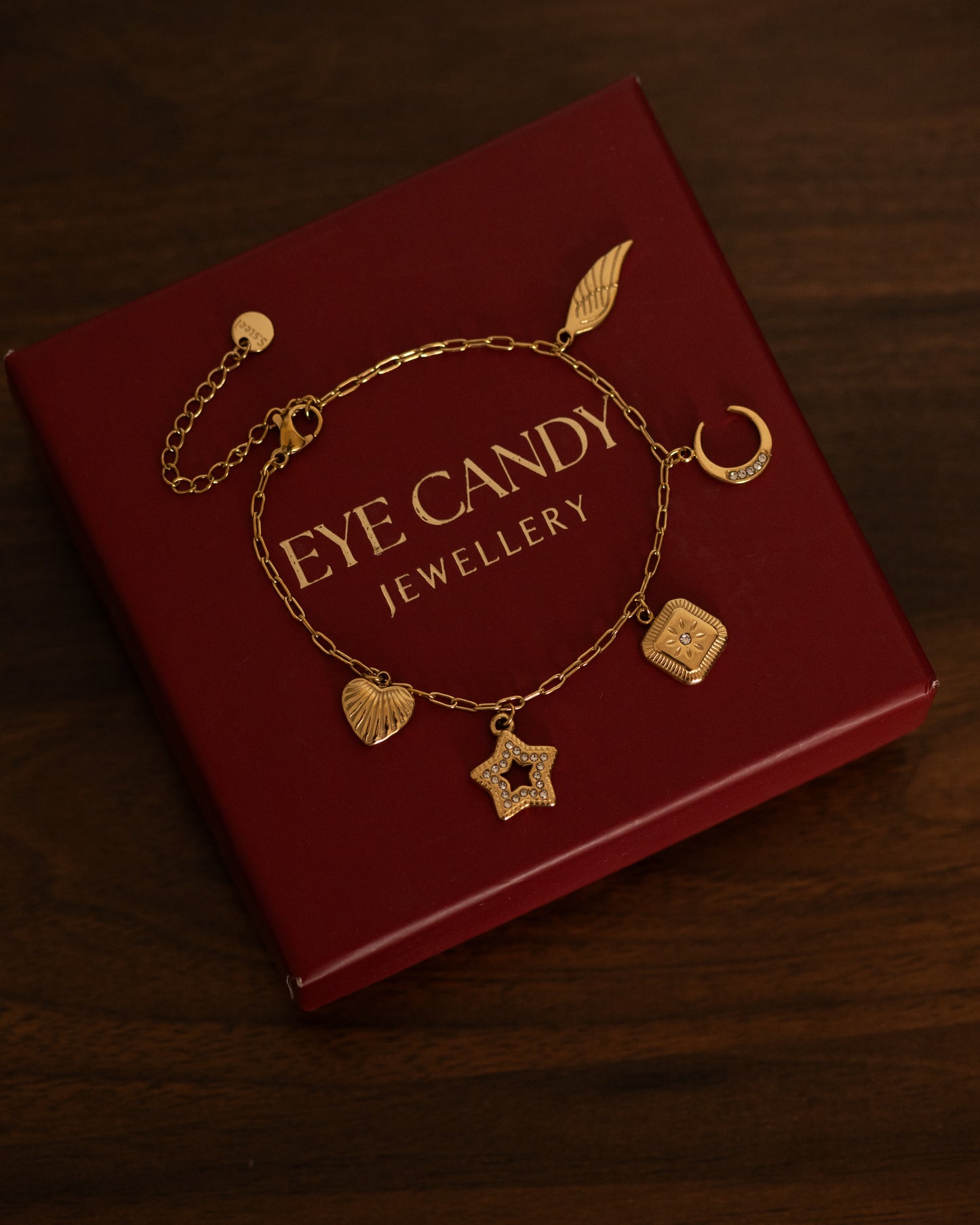 Olive charm bracelet