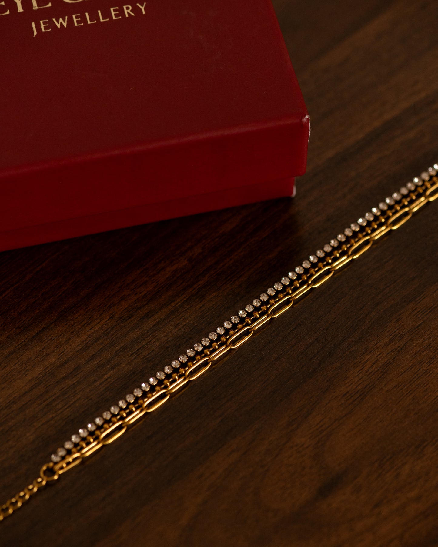 Tennis stack bracelet