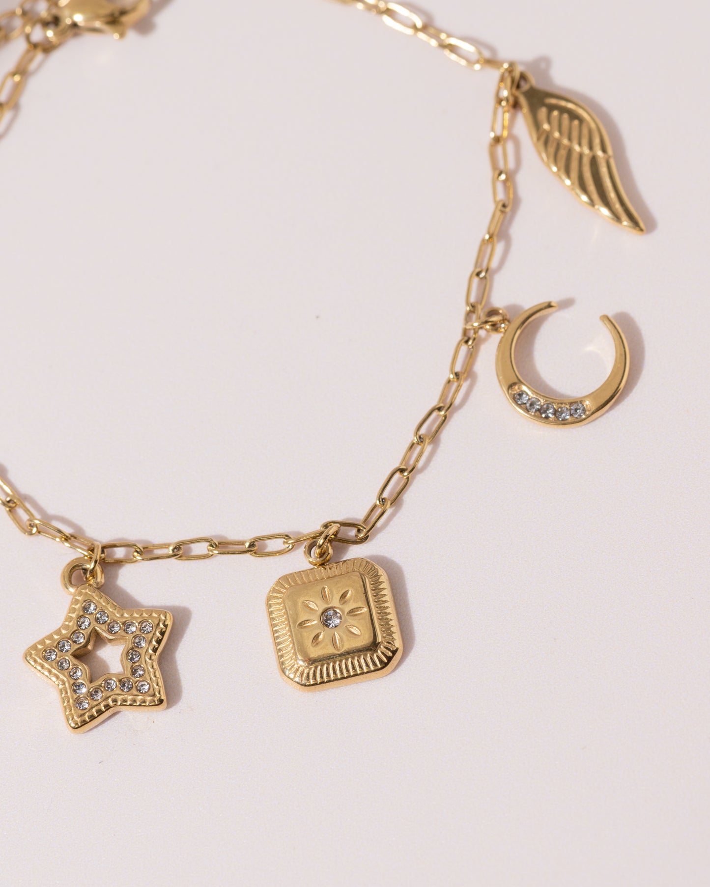 Olive charm bracelet