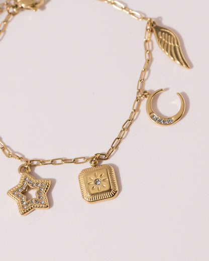 Olive charm bracelet
