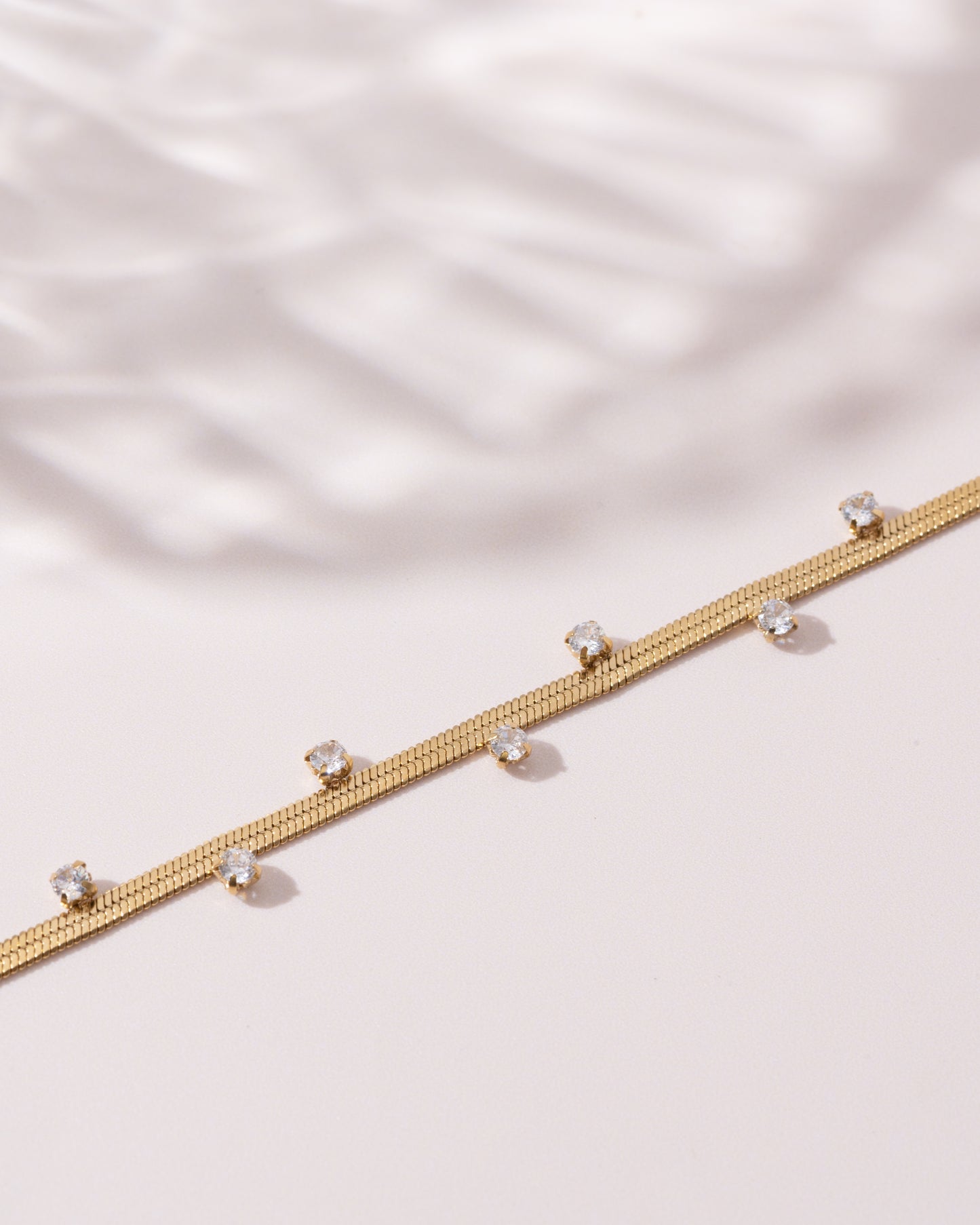 Diamond Snake Chain Bracelet