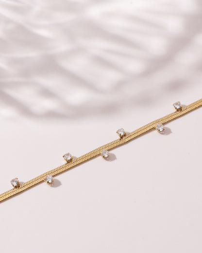 Diamond Snake Chain Bracelet