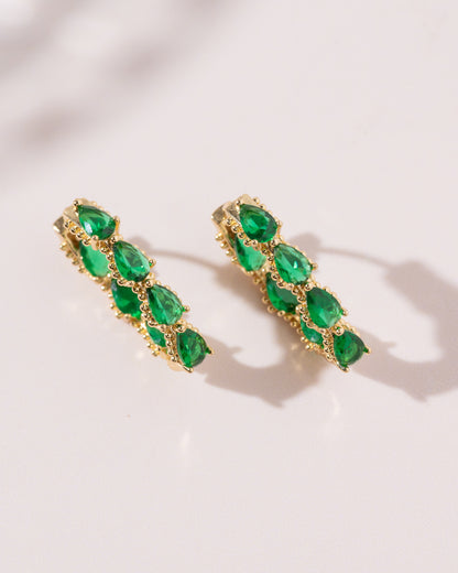 Emerald Hoops