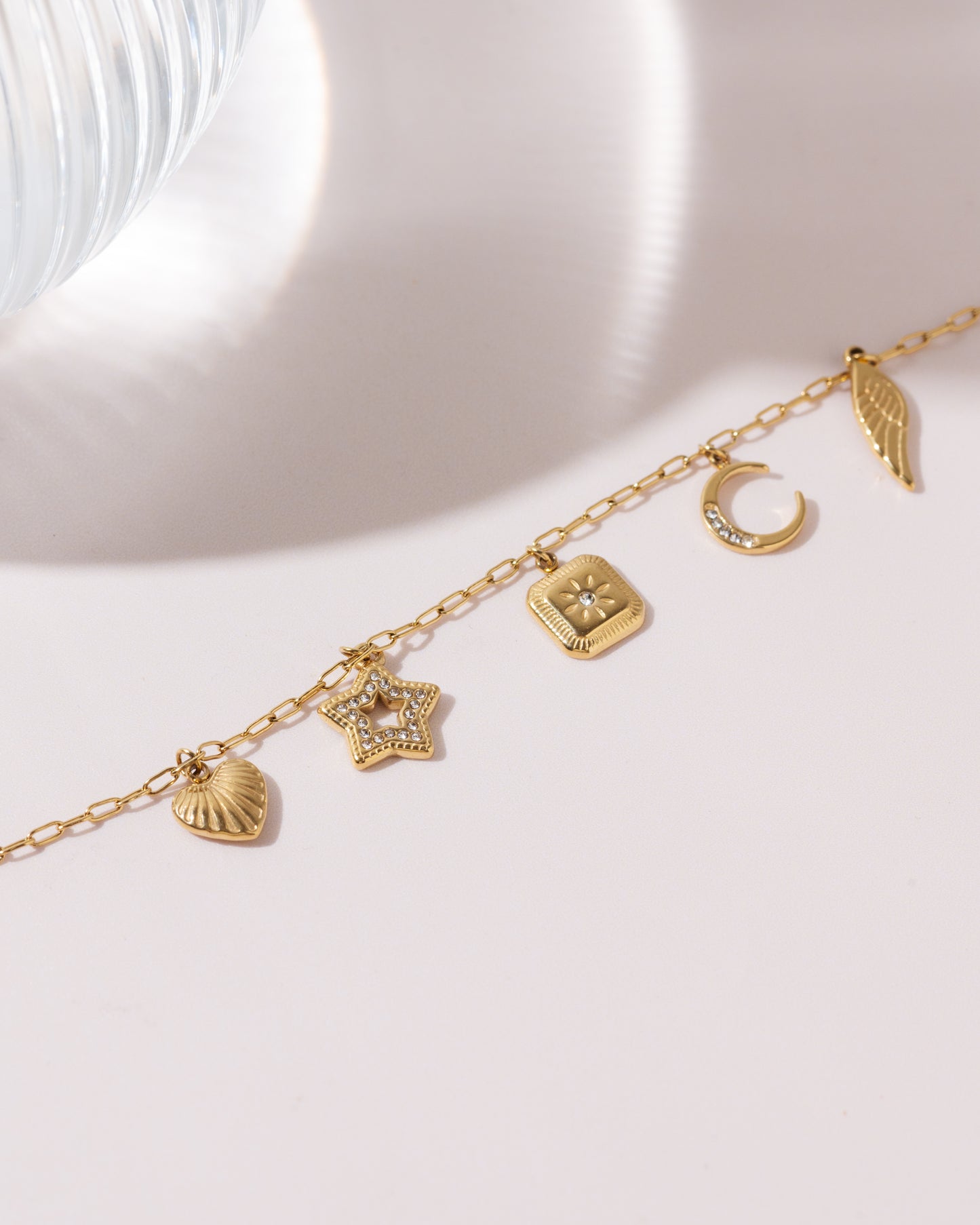 Olive charm bracelet