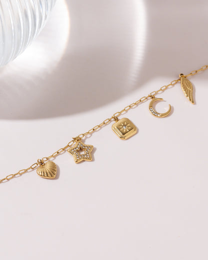 Olive charm bracelet