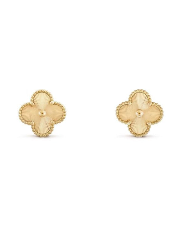 Gold Clover Earrings