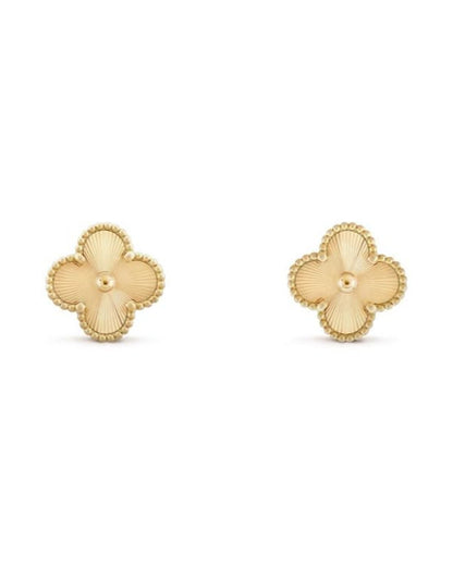 Gold Clover Earrings