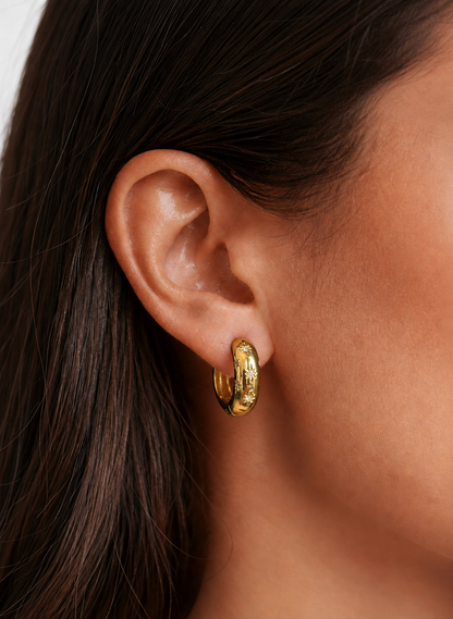 Alora Gold Hoop Earrings