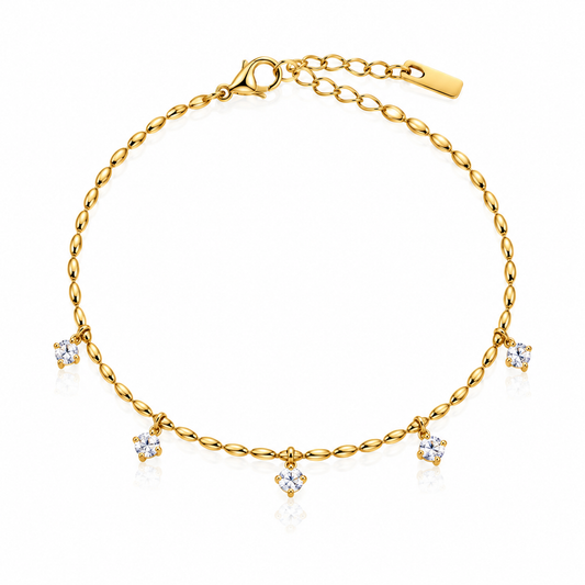 Diamond Dangle Tennis Bracelet